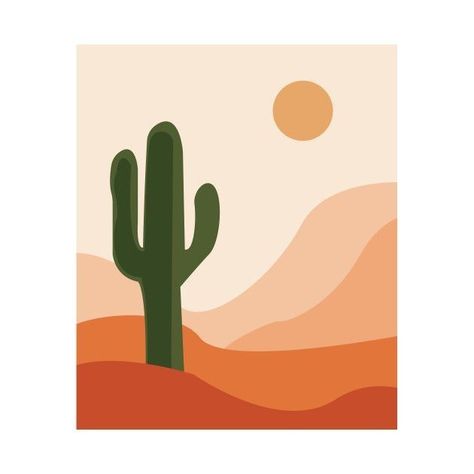 Simple art 🎨 Boho Wallpaper Cactus, Canvas Watercolor Painting Ideas, Simple Boho Painting Ideas Diy, Cactus Paintings Easy, Cactus Painting Simple, Abstractionism Art Ideas Easy, Easy Acrylic Painting Ideas On Canvas Abstract Art Wall Decor, Cute Cactus Painting Acrylic, Easy Desert Painting