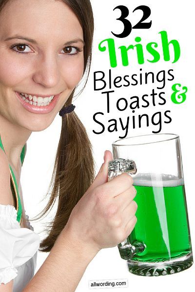 St. Paddy's Day blessings, toasts, and sayings. #irish Short Irish Sayings, Irish Drinking Quotes, Irish Blessing Quotes, Ireland Facts, Irish Phrases, Irish Toasts, Irish Jokes, Irish Cheers, Irish Sayings