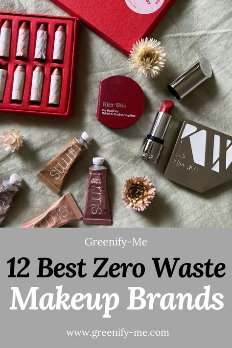 Searching for the best zero waste makeup brands? Here are the most notable plastic-free cosmetic options on the market. #zerowaste #zerowastemakeup #sustainable #makeup #plasticfree Zero Waste Makeup, Sustainable Makeup, Zero Waste Skincare, Zero Waste Holiday, Diy Makeup Recipe, Living Naturally, Makeup Packaging, Eco Friendly Makeup, Plastic Free Living