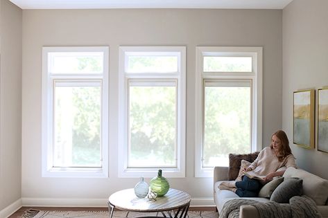 How to Choose Energy-Efficient Windows | Pella Triple Pane Windows, Interior Window Trim, Drafty Windows, Fiberglass Windows, Glazed Windows, Pella Windows, Sunroom Designs, Energy Efficient Windows, Double Hung Windows