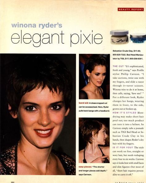 Winona Ryder Style, Embrace Messy Hair, Winona Forever, Hair Issues, Shave My Head, Winona Ryder, Formal Hairstyles, Cut My Hair, Short Hair Styles Pixie