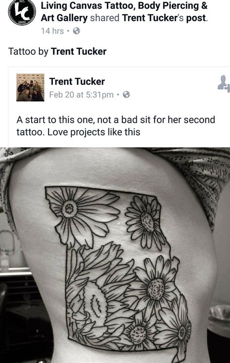 Missouri State Tattoo. Trent Tucker with Living Canvas Tattoo in Columbia Missouri. Missouri Tattoo, State Tattoo Ideas, Tattoo Chest And Shoulder, Chip Tattoo, Canvas Tattoo, State Tattoos, Web Tattoo, Columbia Missouri, Red Tattoos