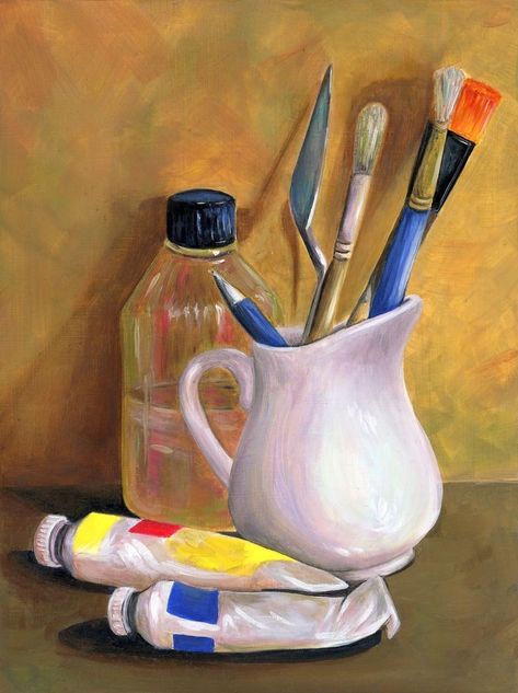 Still Drawing Ideas, Simple Still Life Painting, Soft Pastel Still Life, Still Life Painting Watercolor, Still Life Painting Ideas, Easy Still Life Painting, Still Life Art Painting, Still Life Painting Acrylic, Acrylic Still Life