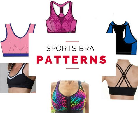 A lot of people have expressed interest in sewing their own sports bra, so I figured out I should do a round-up post with various sports bra sewing patterns. A big part of activewear for women is finding a good... Sports Bra Sewing Pattern, Bra Patterns, Sewing Bras, Bra Sewing Pattern, Sports Bra Pattern, Bra Sewing, Sewing Tops, Bra Video, Best Sports Bras