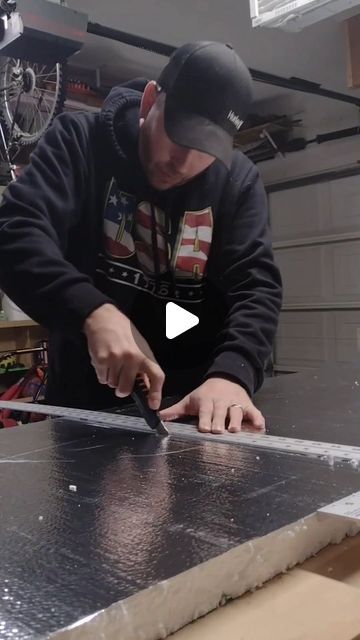 50K likes, 599 comments - cedarskydesigns on December 4, 2023: "An inexpensive way to insulate your garage door
#garage #insulation #keepwarm #homeowner #howto #..." Garage Insulation, Wood Workshop, Garage Door Insulation, Diy Garage Door, Foil Tape, Door Insulation, Garage Storage Organization, Sky Design, December 4