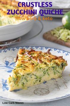 Crustless Zucchini Quiche, Zucchini Quiche Recipes, Keto Meal Planning, Zucchini Recipes Baked, Zucchini Quiche, Zucchini Recipes Dessert, Grated Zucchini, Quiche Recipes Easy, Low Carb Maven