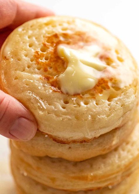 English Crumpets, Homemade Crumpets, Crumpet Recipe, Tandoori Masala, Recipetin Eats, Recipe Tin, Crumpets, English Food, British Food