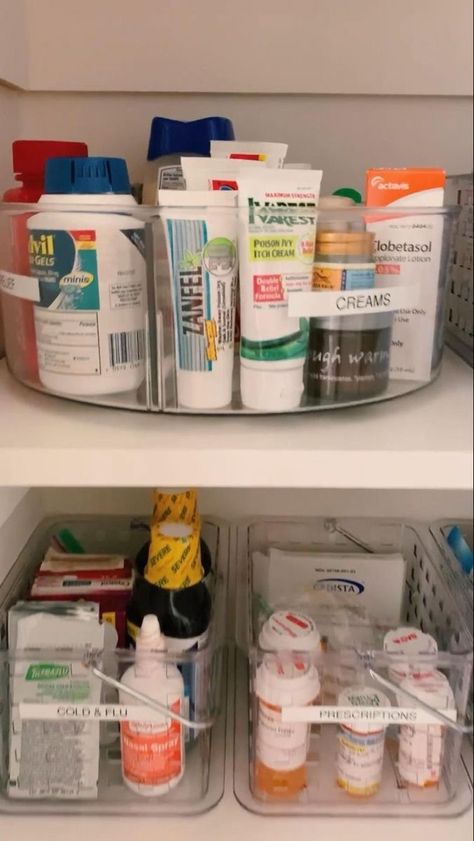 Medicine Closet, Closet Labels, Shelves Closet, Medicine Cabinet Organization, Hallway Closet, Organizing Services, Medicine Organization, House Organisation, Linen Closet Organization