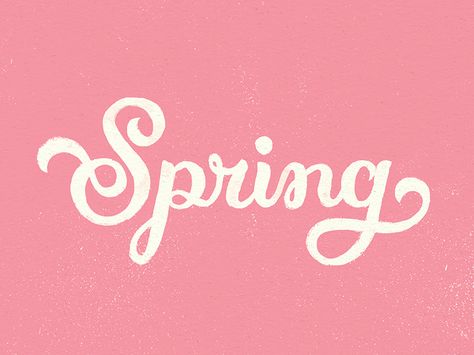 Spring Sketch Spring Typography, Pink Easter, Spring Fever, Pink Spring, Easter Colors, Welcome Spring, Spring Has Sprung, Typography Letters, Everything Pink