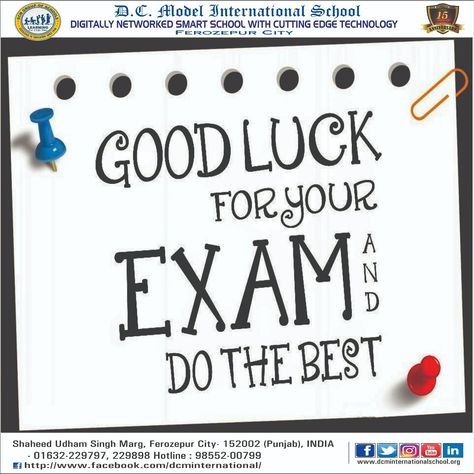 All The Best For Your Exams, Examination Wishes, Examination Quotes, Good Luck For Exams, All The Best Wishes, Goal Charts, Motivational Stickers, Exam Quotes, Smart School