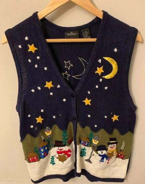 Christmas Vests For Women, Teacher Swag, Tacky Sweater, Ugly Christmas Sweater Vest, Tacky Christmas Sweater, Christmas Attire, Christmas Vest, Christmas Sweater Vest, Cosy Christmas