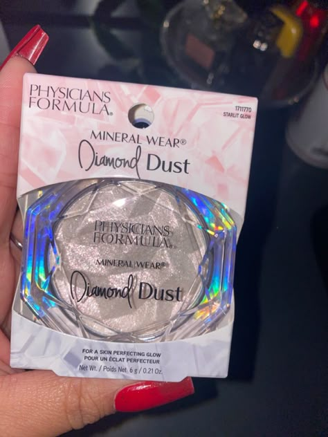 Physicians Formula Diamond dust highlighter Physicians Formula Diamond Dust, Physician Formula, Physicians Formula Highlighter, Physicians Formula Makeup, Physics Formulas, Makeup Pallets, Face Art Makeup, Physicians Formula, Makeup Needs