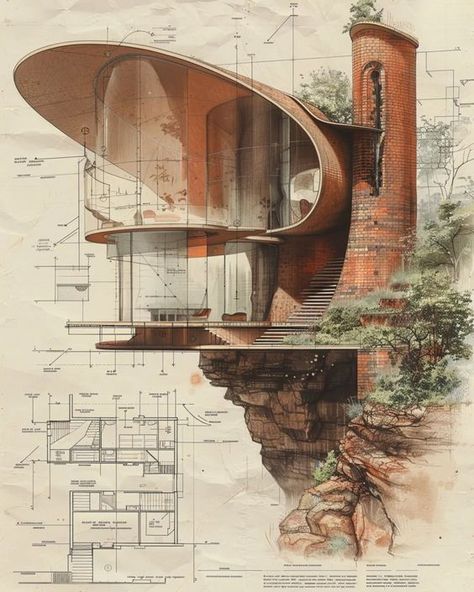 Design Concept Ideas Architecture, Architectural Concept Ideas, Concepts In Architecture, Iteration Architecture, Procreate Building, Building Massing, Futuristic Architecture Concept, Cliff Architecture, Plan Concept Architecture