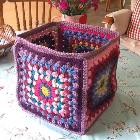 Crochet Pattern Basket, Storage Crochet, Crochet Organizer, Yarn Basket, Popular Crochet, Square Baskets, Knit Basket, Crochet Basket Pattern, Basket Storage