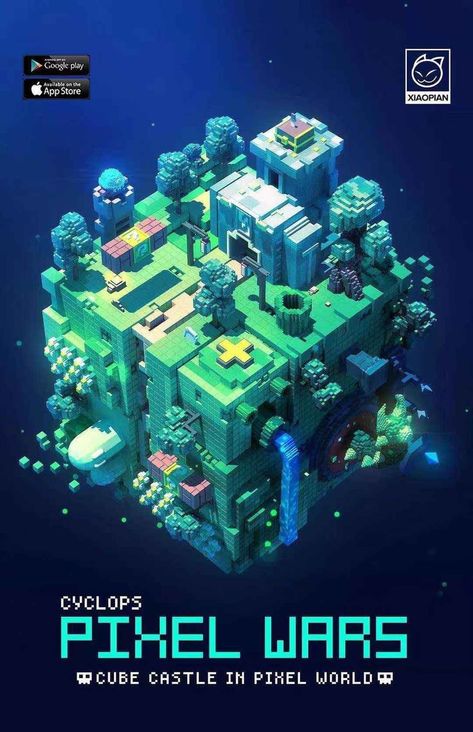 Cube World, Game Level Design, Idle Game, 3d Karakter, 3d Pixel, Low Poly Games, 8bit Art, Isometric Art, Isometric Illustration