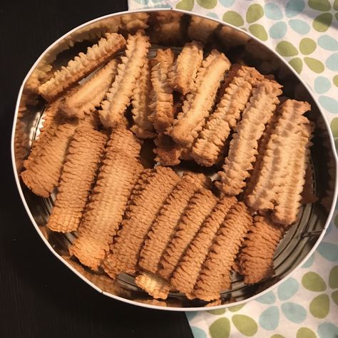 Recipe | German Spritz Cookies (Spritzgebäck) Taste Of Home Spritz Cookies, German Spritz Cookies, Spritz Cookie, Spritz Cookie Recipe, Cookie Table, Spritz Cookies, Internet Friends, Sweet Treats Recipes, Raising Money