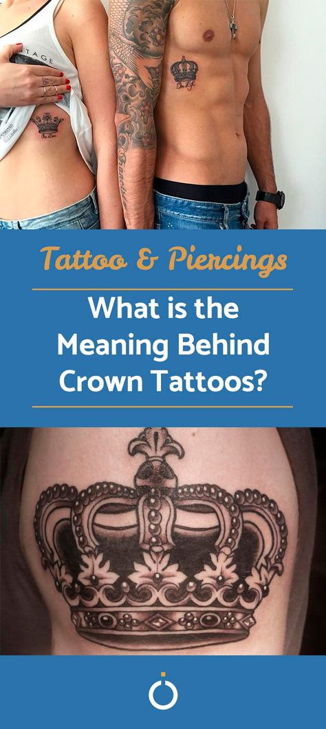 Many people get tattoos because they like the design and care little for their meanings. Others think long and hard about the symbolism of their new ink. But have you seen anyone with a crown tattoo? Is there a specific meaning behind what crowns mean? DO crowns mean the same thing to all people? #crown #tattoo #meanings #design #royal Royal Tattoo Ideas, British Crown Tattoo, Heavy Is The Head That Wears The Crown Tattoo, Crown Tattoos For Women Queens, Queens Crown Tattoo, British Tattoo Ideas, Crown Tattoo Meaning, Queen Tattoo For Women, Crown Meaning