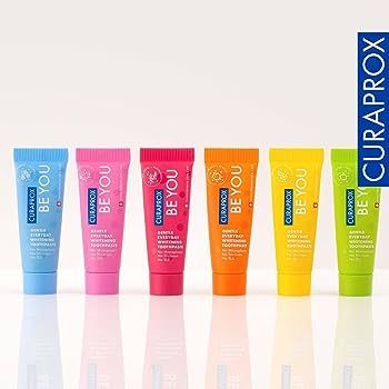 Curaprox Be You Six-Taste-Pack - Mini Travel Size Toothpaste and Toothbrush Kit. : Amazon.co.uk: Health & Personal Care Travel Size Toothpaste, Flavored Toothpaste, Whitening Toothpaste, Soft Toothbrush, White Teeth, Better Health, Packaging Labels, Household Essentials, Xanthan Gum