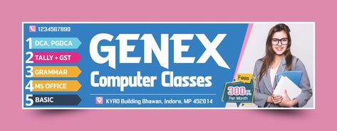 Computer institute banner design template. Computer center and coaching center flex banner design in Hindi cdr and psd file. Computer Classes Banner, Coaching Banner Design, Computer Institute Banner Design, Institute Banner Design, Class Banner Design, Hindi Design, Computer Center, Flex Banner Design, Flex Banner