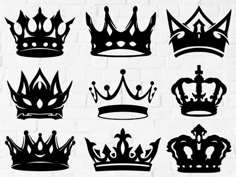 Royal Crown SVG File, King Crown SVG, Queen Crown SVG, Princess Tiara Svg, Crown Svg, crown clipart, crown silhouette, Crown Cricut DETAILS ABOUT THIS PRODUCT   Images are INDIVIDUALLY saved, high quality, and  SVG, JPG  files,  There will be no watermarks.  Images will be available as an instant download.  After confirmed payment, your download will be available via your Etsy purchases. All items in my shop are DIGITAL ONLY.  There is NO physical shipping - you will not receive any products in the mail. Queen Silhouette, Crown Svg, Free Crown Svg, Queen Crown Clip Art, Crown Hand Tattoo, Princess Crown Svg, King Crown Black Background, Crown Svg Queen, Crown Silhouette