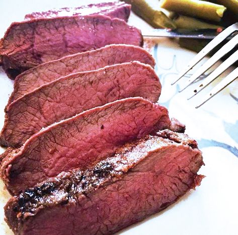 Deer Backstrap Recipes, Venison Marinade, Venison Backstrap Recipes, Cooking Venison Steaks, Backstrap Recipes, Deer Steak, How To Cook Venison, Venison Backstrap, Healthy Active Lifestyle