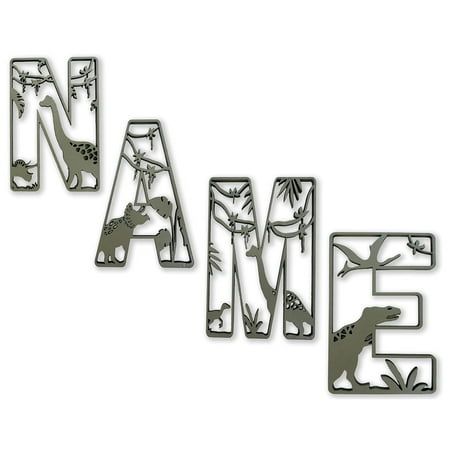 PERSONALIZED WOODEN DINO LETTERS : Wooden Custom Dino Letters comes in a single letter Comes with Back piece or up to as many as you would like. Each letter will come painted your choice of colors. All letters are our custom design and come in a variation of sizes from 12 inch, 16 Inch, 24 inch, 32 inch or Large 36 Inch. If you would like any custom sizes not listed please contact us we make all of these to order and can make what ever you need. For color options please see photo 3 for our optio Dinosaur Nursery Wall Decor, Dinasour Bedroom Ideas Toddler, Dinosaur Bedroom Ideas For Boys, Dinosaur Room Decor Ideas, Dinosaur Boy Nursery, Dino Room Kids Boys, Dino Nursery Theme, Little Boys Room Toddler, Dinosaur Baby Room Nurseries