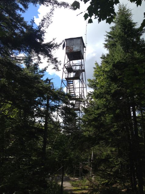 Woodhull fire tower - Adirondack Fire tower challenge Fire Watchtower, Firewatch Tower, Adirondacks Ny, Fire Lookout, Fire Tower, Lookout Tower, Watch Tower, Space Needle, The Fire