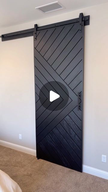 Hector on Instagram: "VERY AWESOME Sparrow Mirrored Barn Door installed @lifeatriverstoneca for @see__rod This beautiful door was painted in Tricorn Boack by @sherwinwilliams and finished off in all black hardware including the very popular soft close option. Full length mirror on the inside to keep you styling and profiling for years to come #barndoor #custombarndoor #mirroredbarndoor #sparrowbarndoor #tricornblackbarndoor #tricornblacksherwinwilliams #tricornblack #riverstone #maderaranchos #madera #fresno #clovis #woodworking #carpentry #hecsgoodwood @hecs_good_wood" Barn Doors With Mirrors, Interior Barn Doors With Mirror, Mirrored Closet Barn Door, Mirroed Barn Door, Double Mirror Barn Door Closet, Mirrored Barn Door, Mirror Barn Door, Custom Barn Doors, Woodworking Carpentry