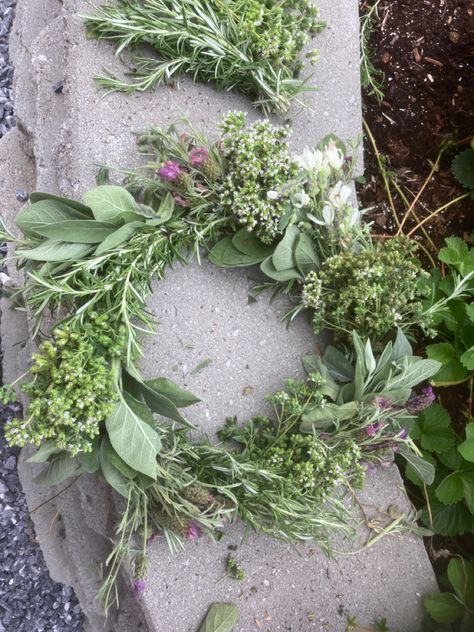 Herb Wreaths, Dried Herb Wreath, Sage Wreath, Rosemary Wreath, Herb Wedding Centerpieces, Herb Centerpieces, Fall Flower Centerpieces, Herb Wedding, Herb Wreath