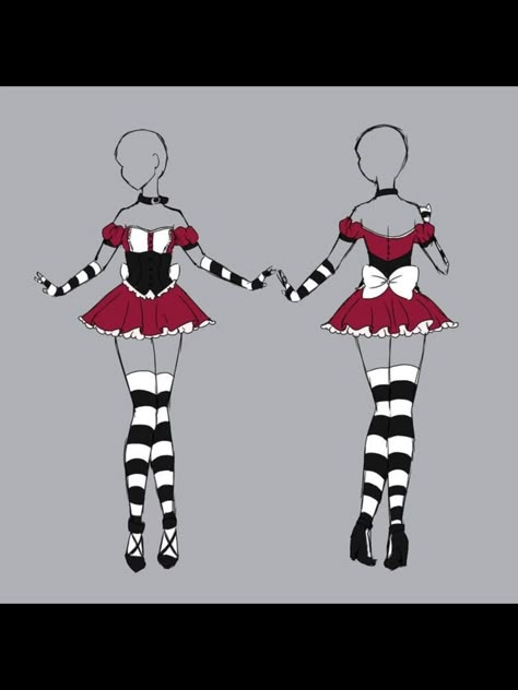 Manga Outfits, Arte Do Kawaii, Clothing Sketches, Drawing Faces, Drawing Anime Clothes, Dress Design Sketches, Maid Outfit, Dress Drawing, Anime Dress