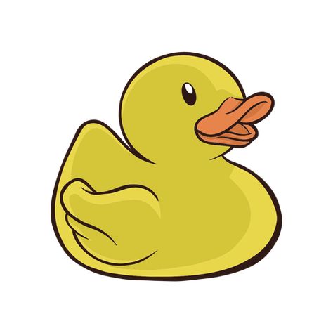 Yellow rubber duck illustration #AD , #rubber, #duck, #illustration, #Yellow Cartoon Rubber Duck, Rubber Duck Tattoo Ideas, Rubber Duck Tattoo Outline, Rubber Duck Illustration, Yellow Duck Drawing, Duck Cute Art, Rubber Ducky Drawing, Rubber Duck Painting, Duck Logo Design