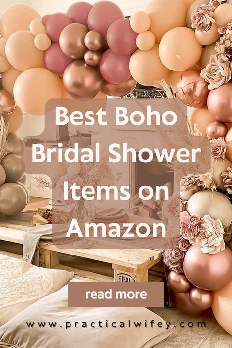 Bridal Shower Bohemian Theme, Winter Boho Bridal Shower Ideas, Boho Bridal Balloon Arch, Boho Bridal Shower Ideas Party Favors, Boho Bridal Shower Decorations Table Settings, Diy Boho Bridal Shower Decor, Bohemian Wedding Shower Ideas, Bachelorette Boho Theme, Hippy Bridal Shower Ideas