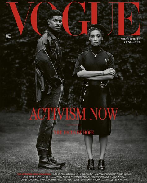 British Vogue Features The Faces of Hope on the September 2020 Cover Edward Enninful, Adwoa Aboah, Vogue British, Edie Campbell, Magazine Vogue, Olivier Rousteing, Mode Turban, Anja Rubik, Tim Walker