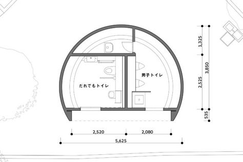 Nanago Dori Park - THE TOKYO TOILET Toilet Plan, Architect Student, College Architecture, Public Toilet, Architecture Design Sketch, Architecture Design Drawing, Toilet Design, Structure Design, Best Inspirational Quotes