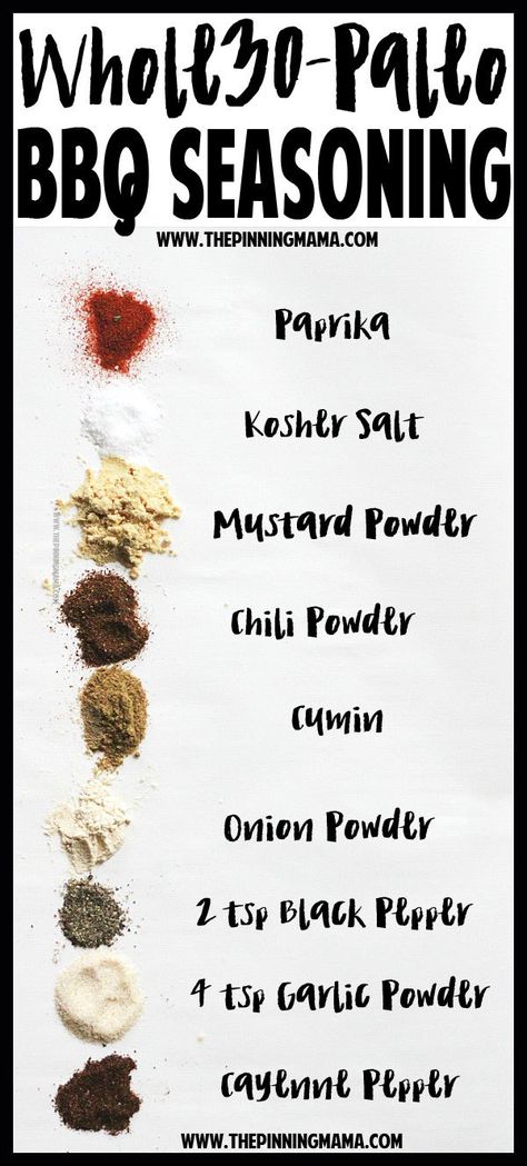 Homemade BBQ Seasoning Recipe - Great for Dry rubs and marinade for chicken or mix with mayo for a crazy good dip for veggies. Whole30 compliant, Paleo, dairy free, gluten free, sugar free and really, really, delicious!! Bbq Seasoning Recipe, Dip For Veggies, Marinade For Chicken, Paleo Sauces, Homemade Barbecue, Dry Rubs, Whole 30 Diet, Seasoning Recipe, Dairy Free Gluten Free