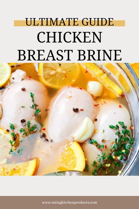 Unlock the secret to the juiciest chicken breasts ever with our amazing Chicken Breast Brine technique! 😋 Say goodbye to dry, bland chicken and hello to perfectly tender and flavorful meat. Get ready for a tasty revolution in your kitchen! 🍽️ #JuicyChickenBreasts Best Chicken Brine, Chicken Breast Brine Recipe, Chicken Brine, Brine Chicken Breast, Basic Brine, Soy Garlic Chicken, Crispy Baked Chicken Thighs, Make Shredded Chicken, Brine Chicken