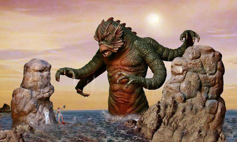 The Kraken from 'Clash of The Titans' (1981) Clash Of The Titans Tattoo, Kraken Clash Of The Titans, Clash Of The Titans 1981, Ray Harryhausen, Jason And The Argonauts, Detail Painting, Resin Diorama, Book Of Enoch, Clash Of The Titans