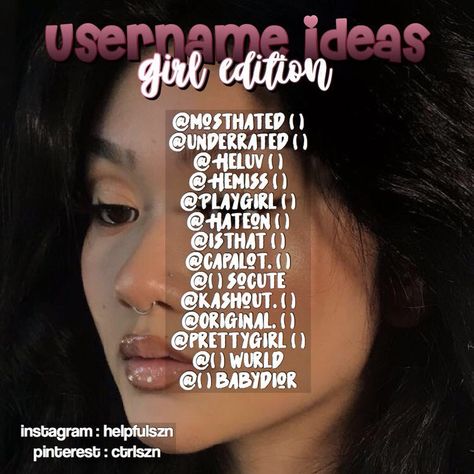 Girls Usernames For Instagram, Photography Usernames, Cute Usernames For Instagram, Username Ideas Instagram, Usernames For Instagram, One Word Instagram Captions, Instagram Username Ideas, Username Ideas, Clever Captions