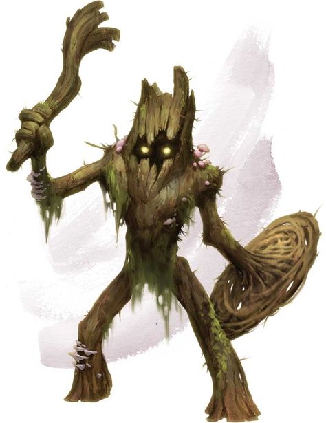 Monsters for Dungeons & Dragons (D&D) Fifth Edition (5e) - D&D Beyond Dungeons And Dragons Books, Tree Monster, Plant Monster, Glowing Eyes, Heroic Fantasy, Dnd Monsters, Forest Spirit, Forest Creatures, Monster Concept Art