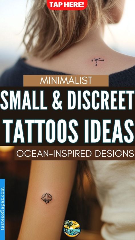 Small & Discreet Ocean-Inspired Minimalist Tattoo Designs | Creative and Inspiring Check more at https://ideatatto.com/meaning/small-discreet-ocean-inspired-minimalist-tattoo-designs-creative-and-inspiring/ Ocean Tattoo Small Simple, Holiday Tattoo Ideas Summer, Ocean Wave Tattoo Minimalist, Sea Glass Tattoo, Minimalist Shark Tattoo Simple, Fine Line Beach Tattoo Ideas, Ocean Wave Tattoos For Women, Small Beach Tattoo For Women, Tiny Ocean Tattoo