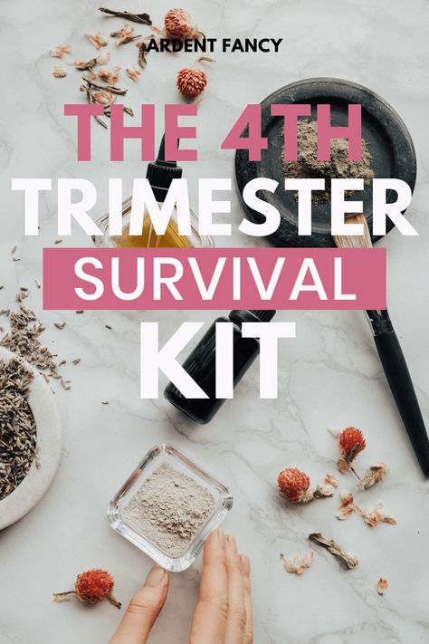 Surviving the 4th trimester - The 4th Trimester Survival Kit - Postpartum Support Healthy Third Trimester Meals, Last Trimester Checklist, Third Trimester Essentials, Third Trimester To Do List, Surviving First Trimester, Post Baby Belly, 4th Trimester, Postpartum Fashion, Postpartum Support