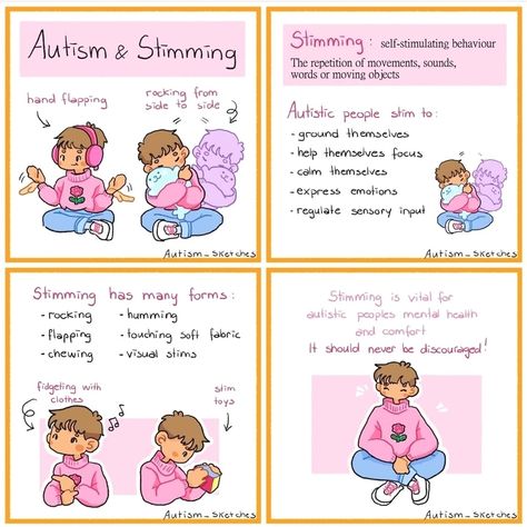 Types Of Stimming, Stimming Art, Neurodivergent Art, Neurodivergent Things, Asd Spectrum, Mental Health Facts, Mental Disorders, Spectrum Disorder, Get Educated