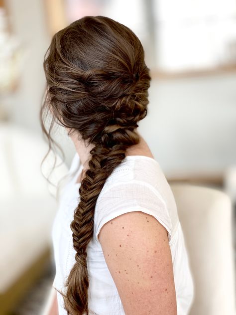 Braid Brunette, Eccentric Wedding, Bridal Braid, Wedding Braid, Brunette Bride, Anna Hair, Bridal Braids, Wedding Braids, Messy Braids