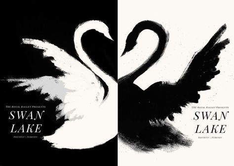 Swan Lake Poster, Swan Lake Aesthetic, Swan Poster, Black And White Swan, Swan Quotes, Black Swan Movie, Notan Art, Swan Wedding, Swans Art