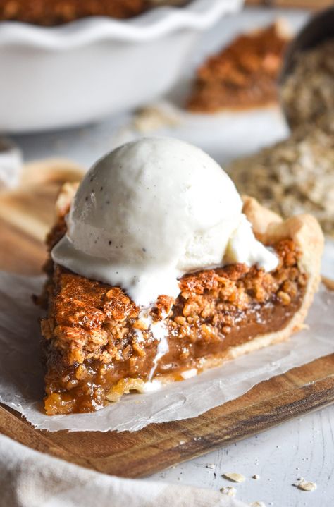 Old Fashioned Oatmeal Pie • Dance Around the Kitchen Oatmeal Pie Recipe, Easy Sweet Treats, Blueberry Custard Pie, Dance Around The Kitchen, Oatmeal Pie, Easy Custard, Grasshopper Pie, Favorite Pie Recipes, Old Fashioned Oatmeal