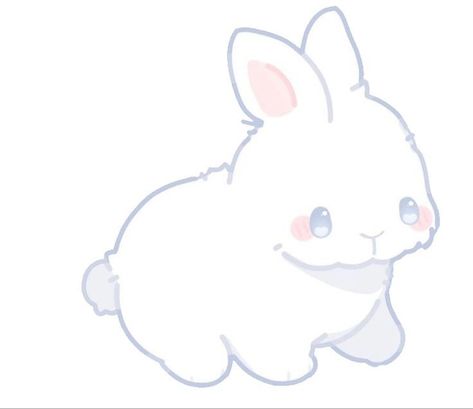 Chibi Bunny, Cute Iphone Wallpaper Tumblr, Rabbit Drawing, Bunny Drawing, Cute Kawaii Animals, Animal Doodles, Gacha Stuff, Cute Animal Drawings Kawaii, White Bunny