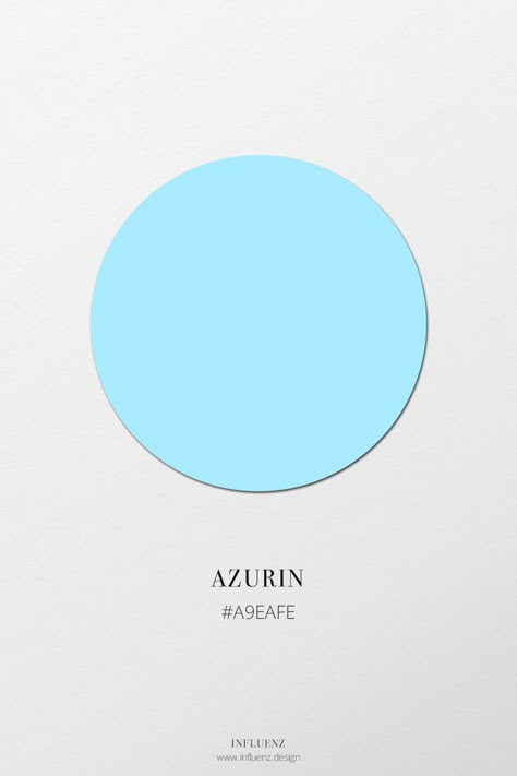 Bleu azurin • Découvrez le nuancier bleu d'Influenz: une palette de couleurs des différentes tonalités du champ chromatique bleu. #influenz #couleur #bleu Blue Color Pallet, Pantone Colour Palettes, Color Lab, Color Meanings, Brand Color Palette, Blue Anime, Color Board, Color Codes, Creative Background