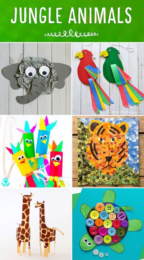 Fun Jungle Animal Crafts For Kids