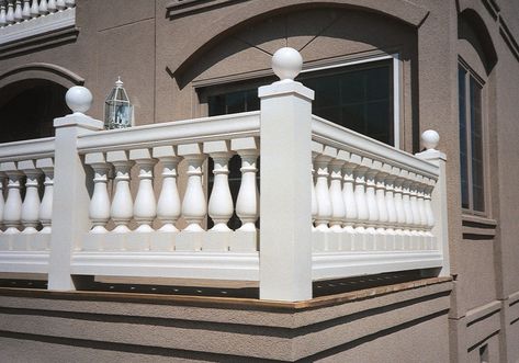 Concrete Balustrade, Front Balcony Design, Column Decoration Ideas, Modern Column, Column Decoration, Vintage Porch, Balcony Railing Design, Porch And Balcony, Lan Can