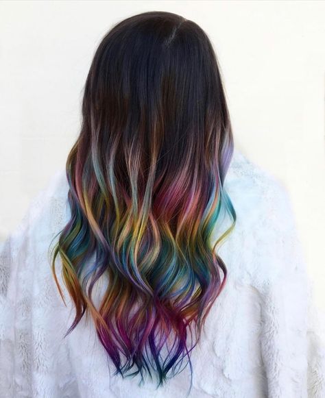 SalonCentric on Instagram: “Somehairrrr over the rainbow 🌈 😏🥰 gorgeous hairpaint by @therainbowhairartist using @pravana! 🔹 🔹 🔹 🔹 For the chance to be featured, tag us…” Rainbow Hair Color, Hair Instagram, Hair Artist, Short Hair Color, Hair Dye Colors, Artistic Hair, Rainbow Hair, Cool Hair Color, Grunge Hair